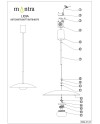 LIDIA * COLGANTE 1L LED 12W  - CAFÉ